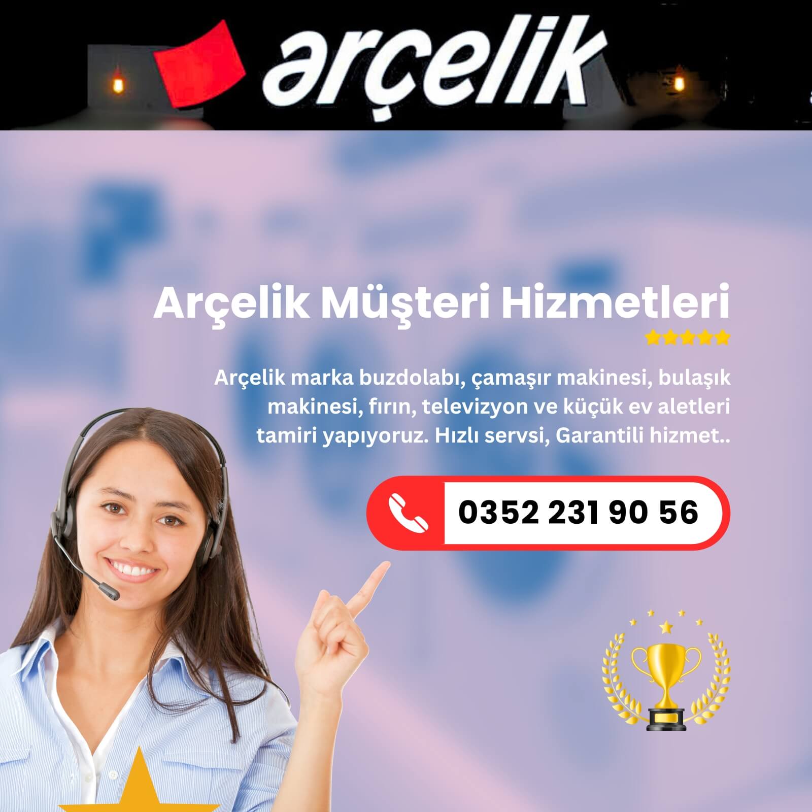 Arçelik Müşteri Hizmetleri, kayseri arçelik servisi telefon numarası 0352 231 90 56